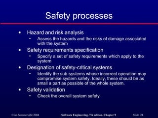 Critical System Specification in Software Engineering SE17 | PPT