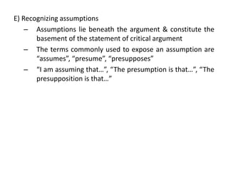 Critical thinking-basics-ppt | PPT