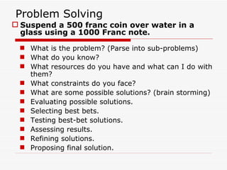 Bets Problem Critical Thinking in Education | PPT