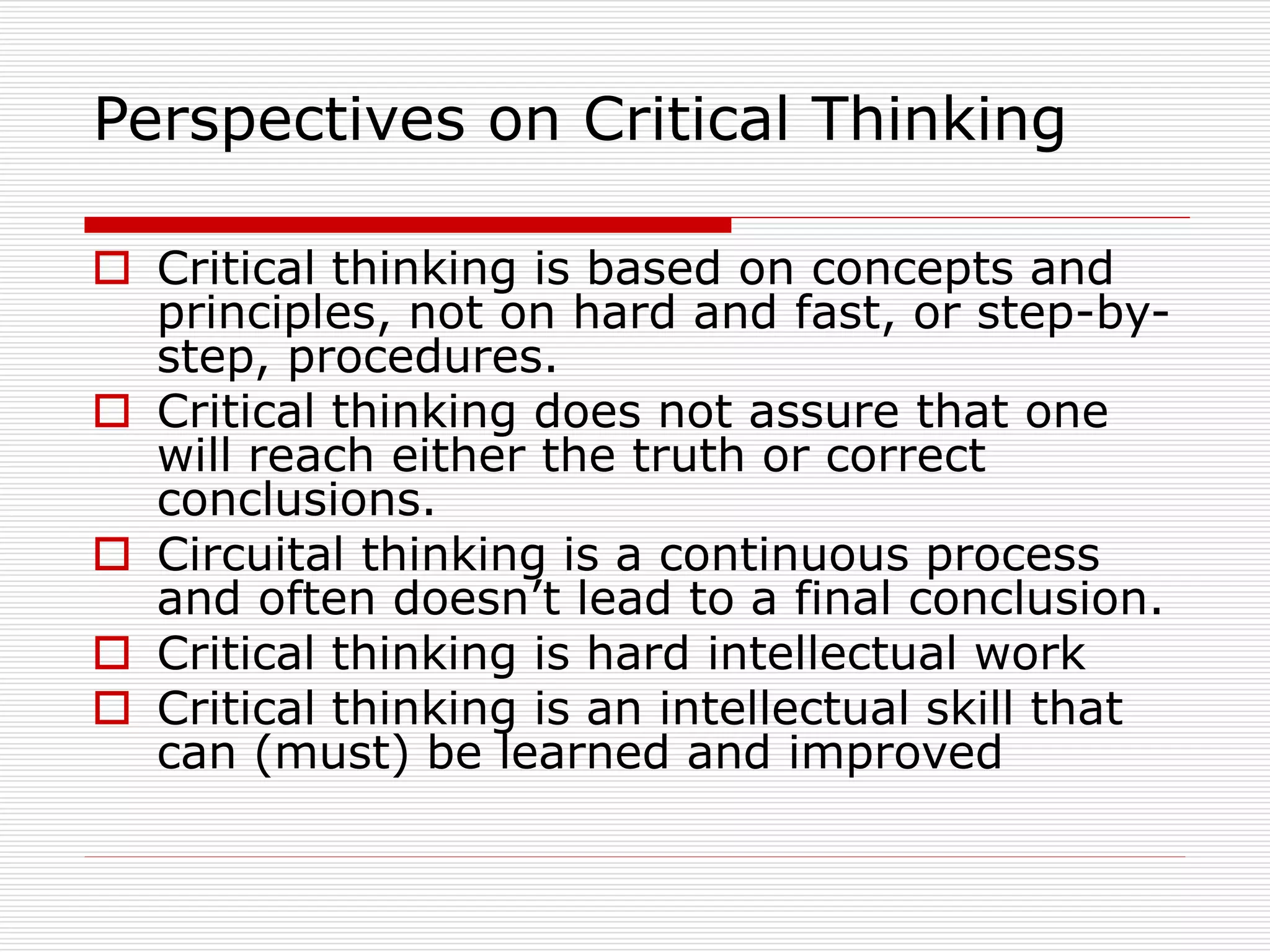 Critical thinking in education ppt educational assessment education