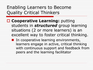 critical-thinking-in-education | PPT