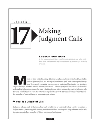 Critical Thinking Skills Success