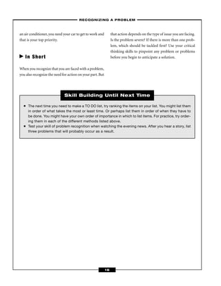 Critical Thinking Skills Success