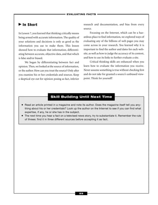 Critical Thinking Skills Success