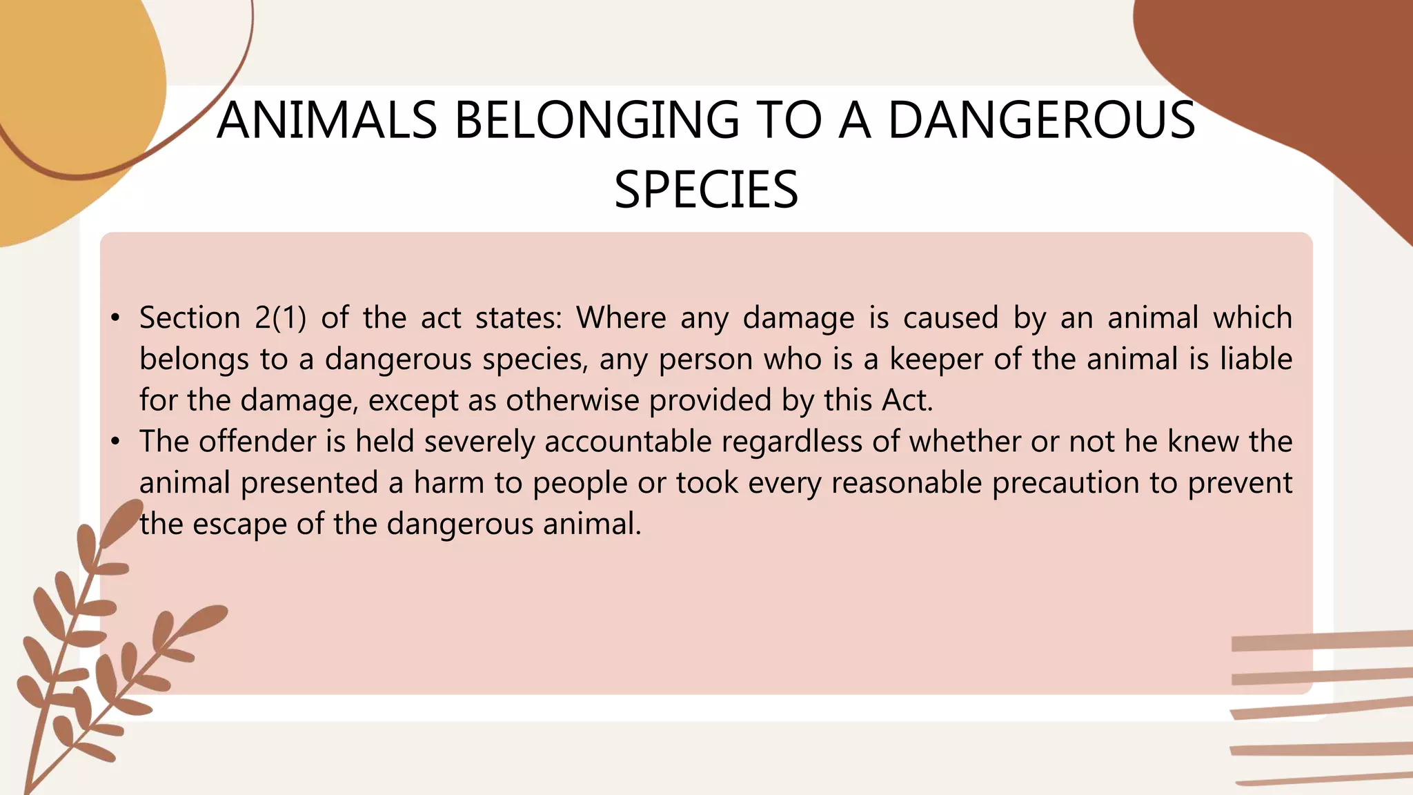 Critical Analysis for Liability for Animals & Chattels [Autosaved].pptx