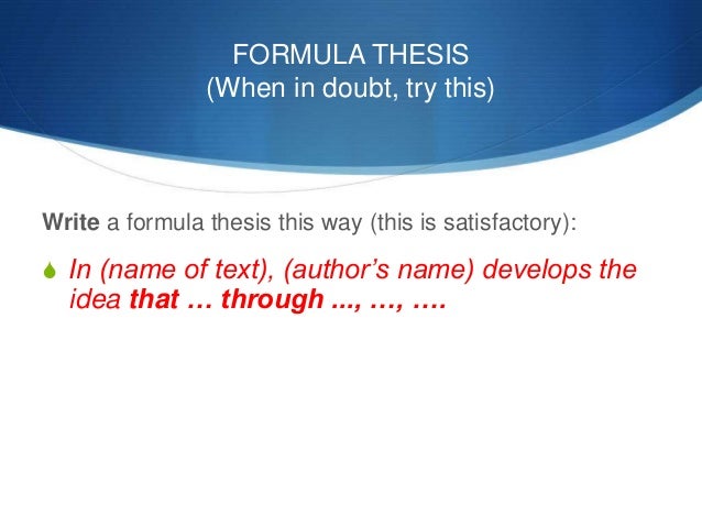 What tense should an analytical essay be written in