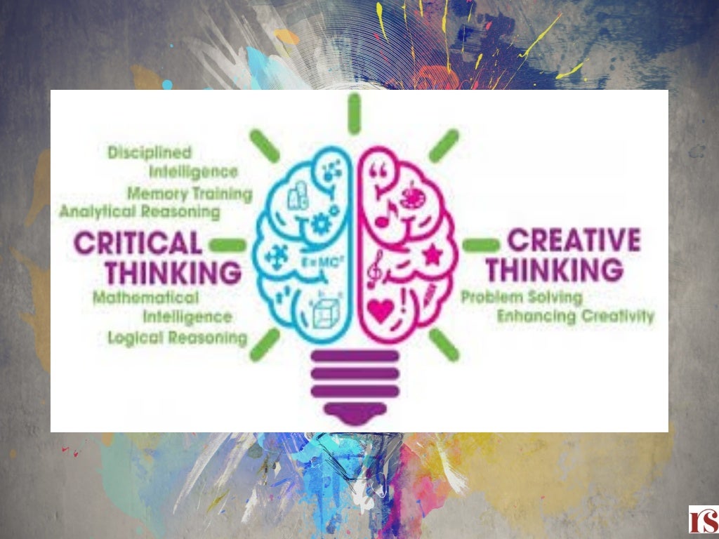 critical thinking and creative thinking are opposing ideas