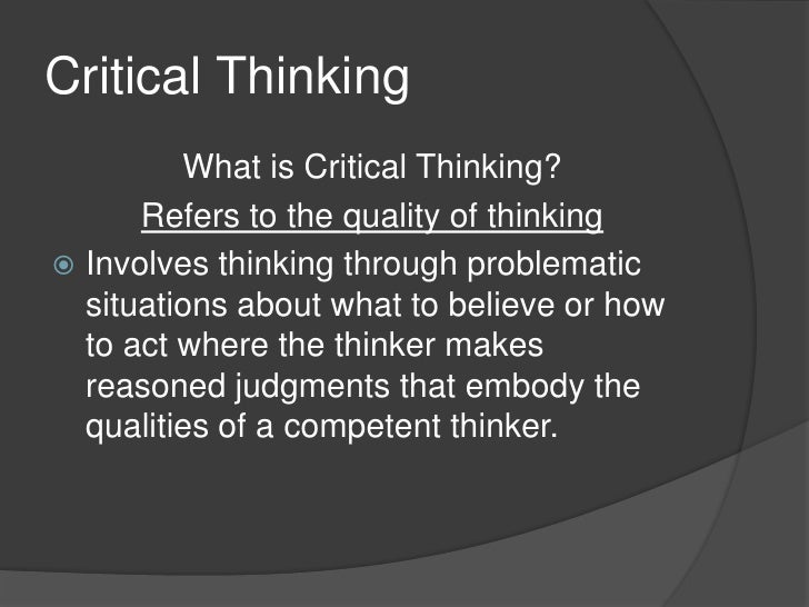 Creative thinking and critical thinking differences