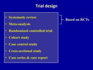 Critical appraisal of randomized clinical trials | PPTX