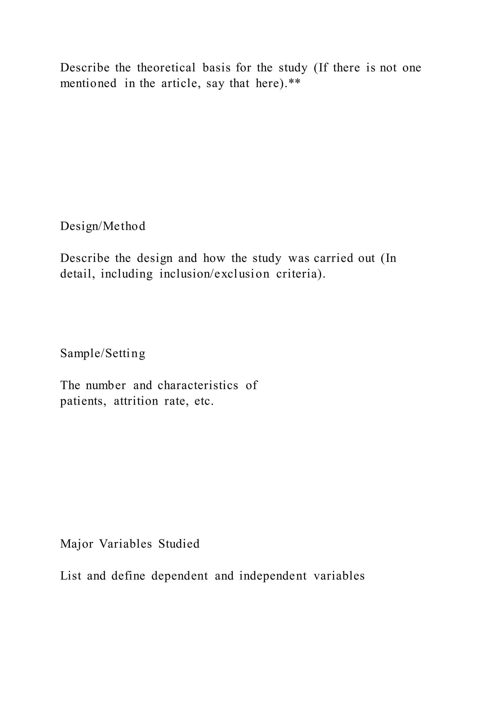 Critical Appraisal Tool Worksheet TemplateEvaluation Tab | PDF