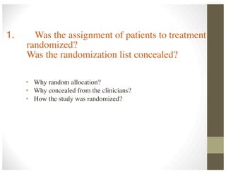 Concealed Randomization Critical apprasial 2 | PDF