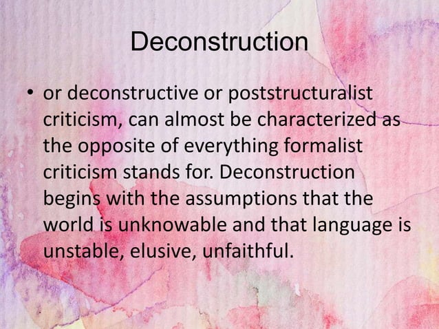 Critical Approaches Types Of Literary Criticism PPT
