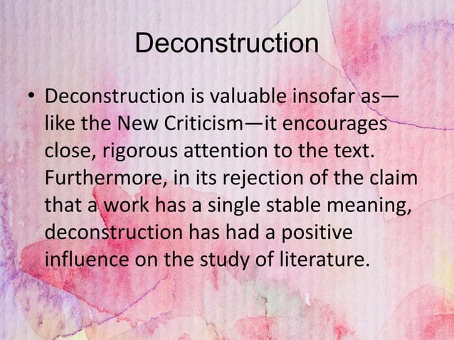 Critical Approaches Types Of Literary Criticism PPT
