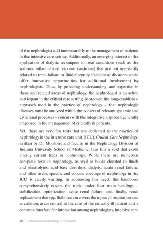 Critical care nephrology | PDF