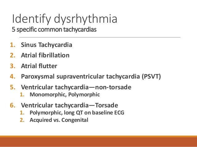 Critical Care Summit Egypt 2015 Common Arrhythmias in the ICU