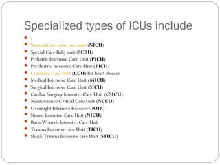 Critical care units | PPT