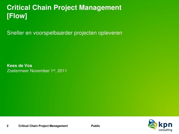 critical chain project management critical chain project management