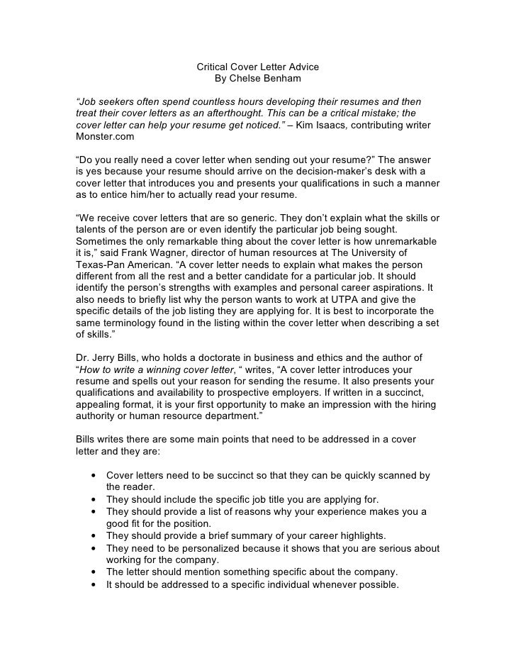 how to properly write a cover letters