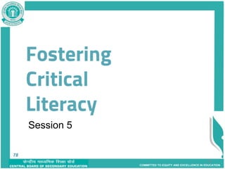 COMMITTED TO EQUITY AND EXCELLENCE IN EDUCATION
78
Session 5
78
 