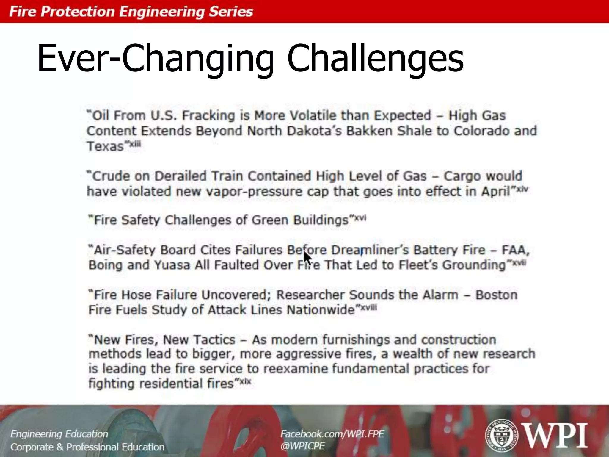 Ever-Changing Challenges
 