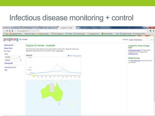 Infectious disease monitoring + control

 