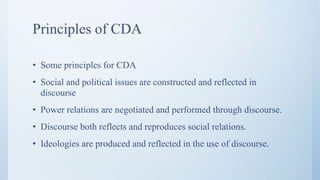 Critical discourse analysis | PPTX