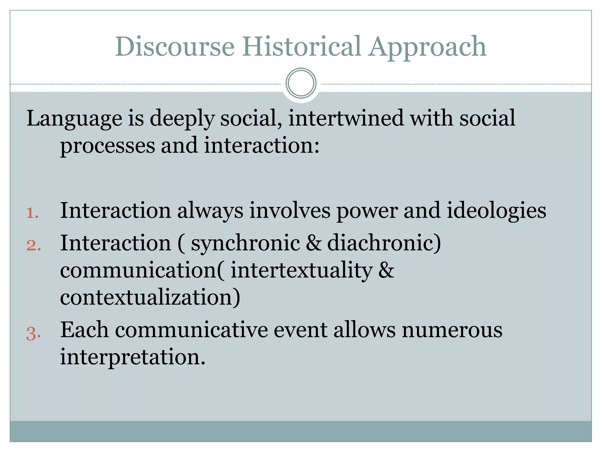 Critical discourse analysis wodak model | PPTX