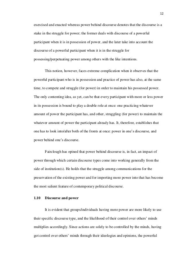 Critical discourse analysis dissertation binding