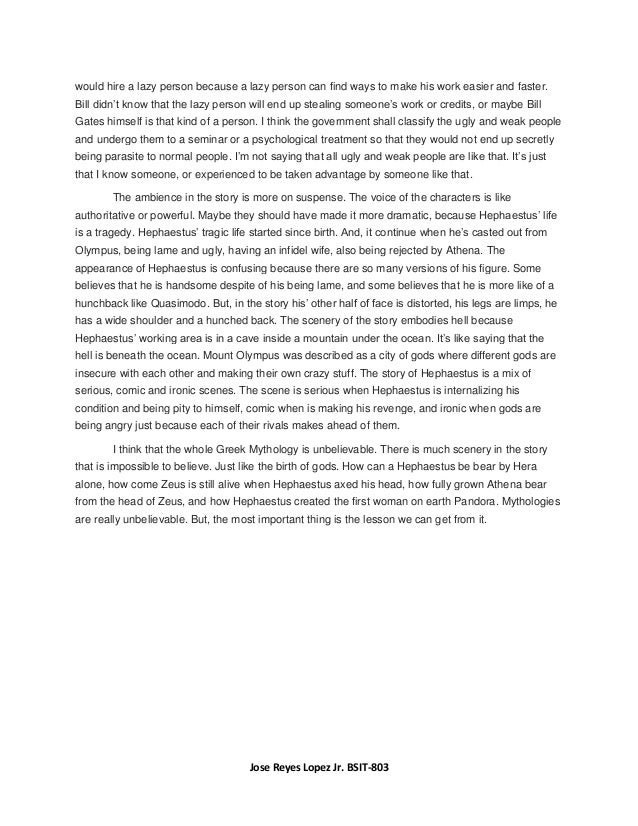 Hephaestus essay picture