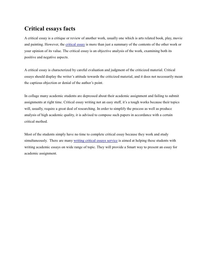 How to write a university critical essay