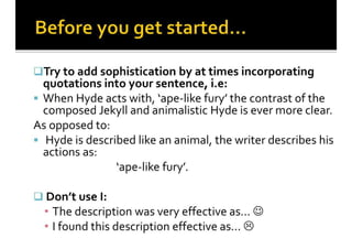 Critical Essay Introductions