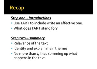 Critical Essay Introductions