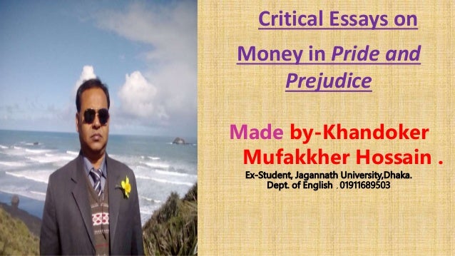 critical essays money in pride and prejudice essays on money
