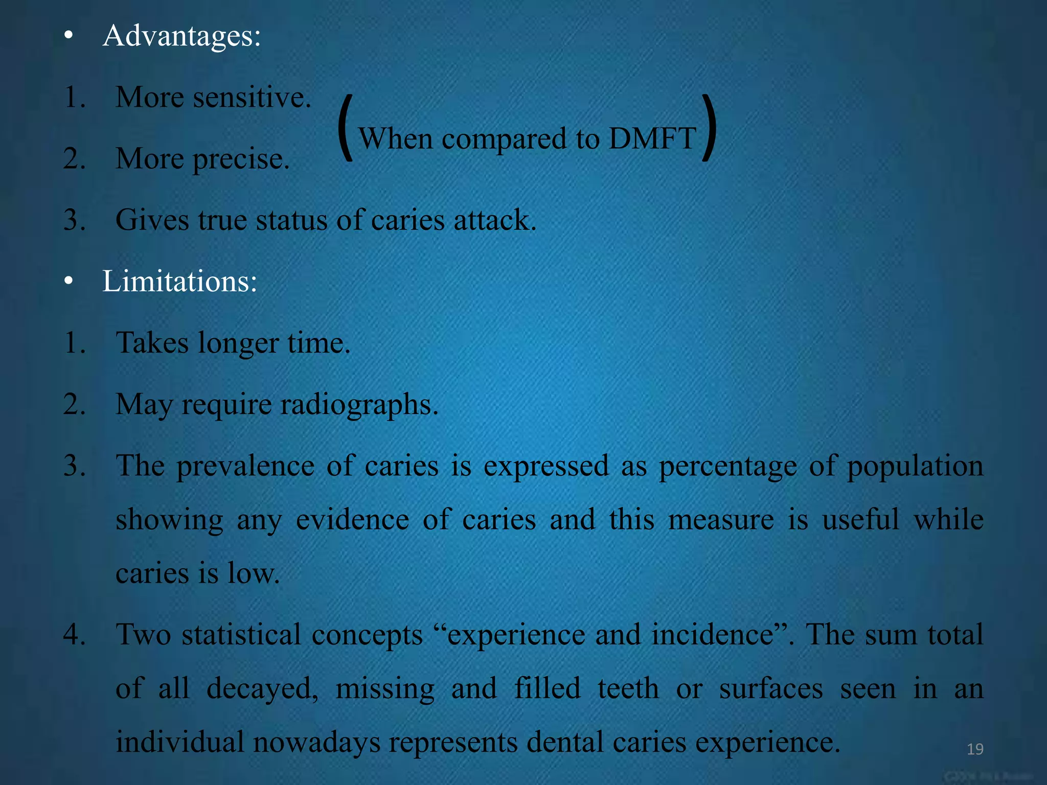 Critical evaluation of dental indices | PPTX