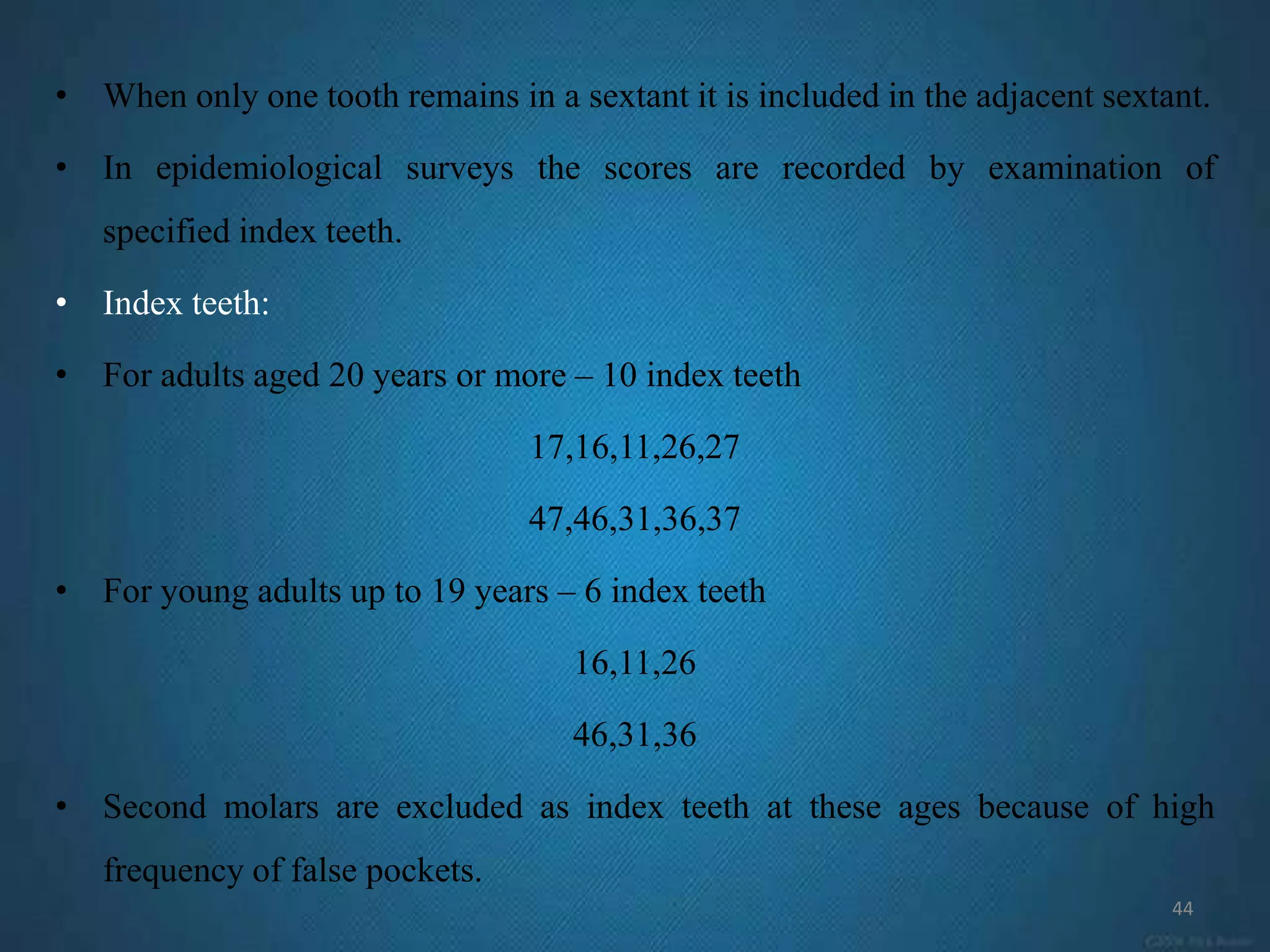 Critical evaluation of dental indices | PPTX