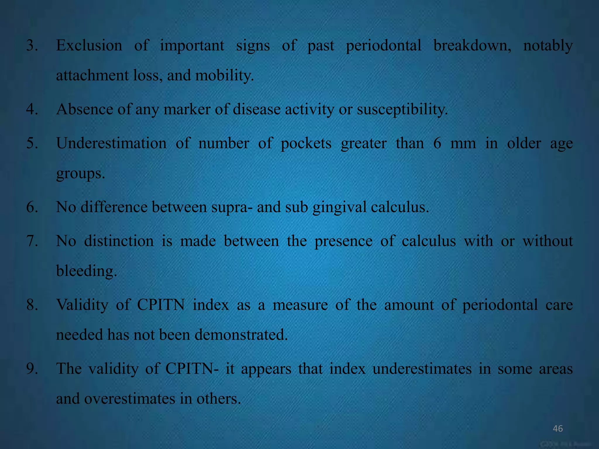 Critical evaluation of dental indices | PPTX