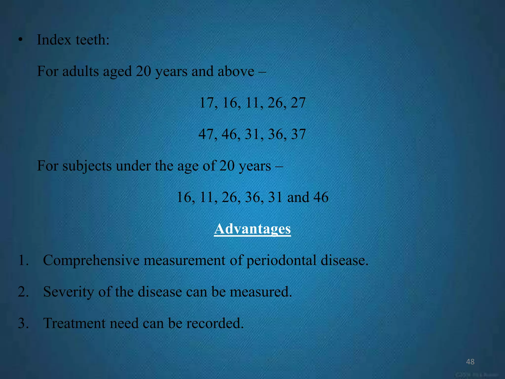 Critical evaluation of dental indices | PPTX