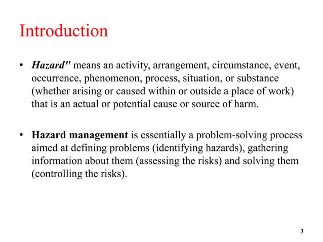 Critical hazard management system hasm presentation | PPTX | Chemistry ...