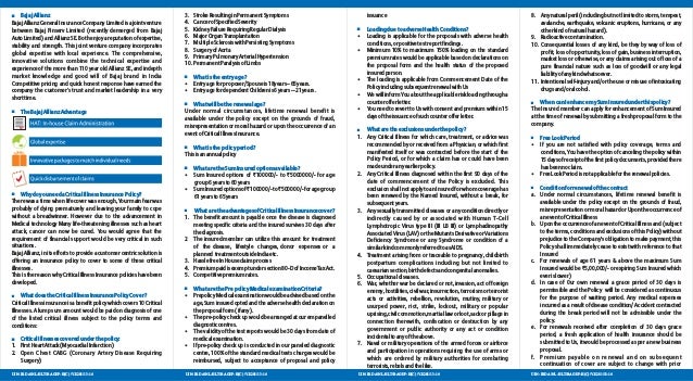 36 critical illness list