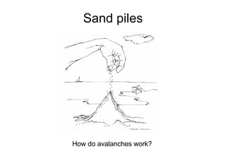 Sand piles How do avalanches work? 