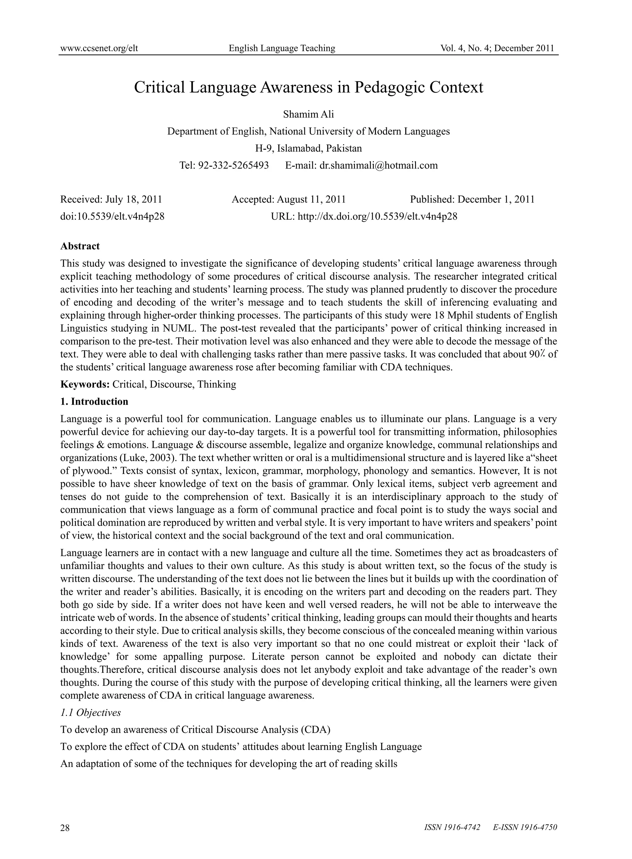 Critical language awareness_in_pedagogic_context | PDF