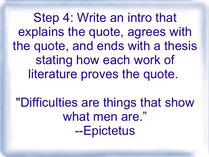 Steps to Writing the Critical Lens Essay