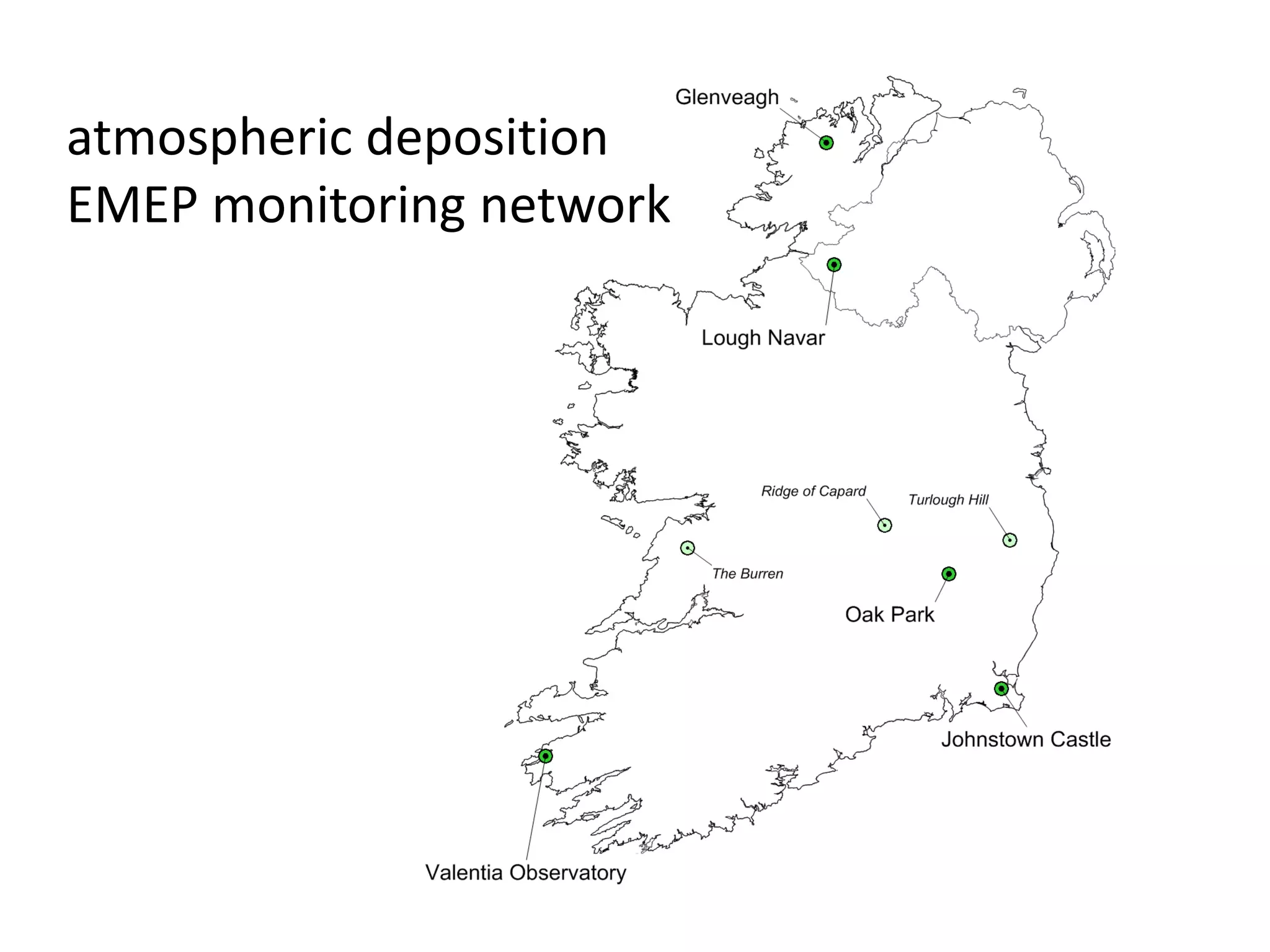 atmospheric deposition
EMEP monitoring network
 