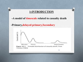3 
1-INTRODUCTION 
-A model of timescale related to casualty death 
-Primary,delayed primary,Secondary 
 