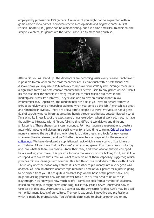 Tools Best Criticalops.Mycheat.Net For Critical Ops Blue Credit