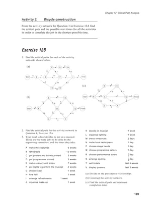 Critical path analysis | PDF