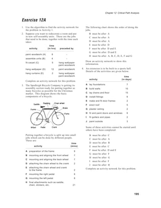 Critical path analysis | PDF