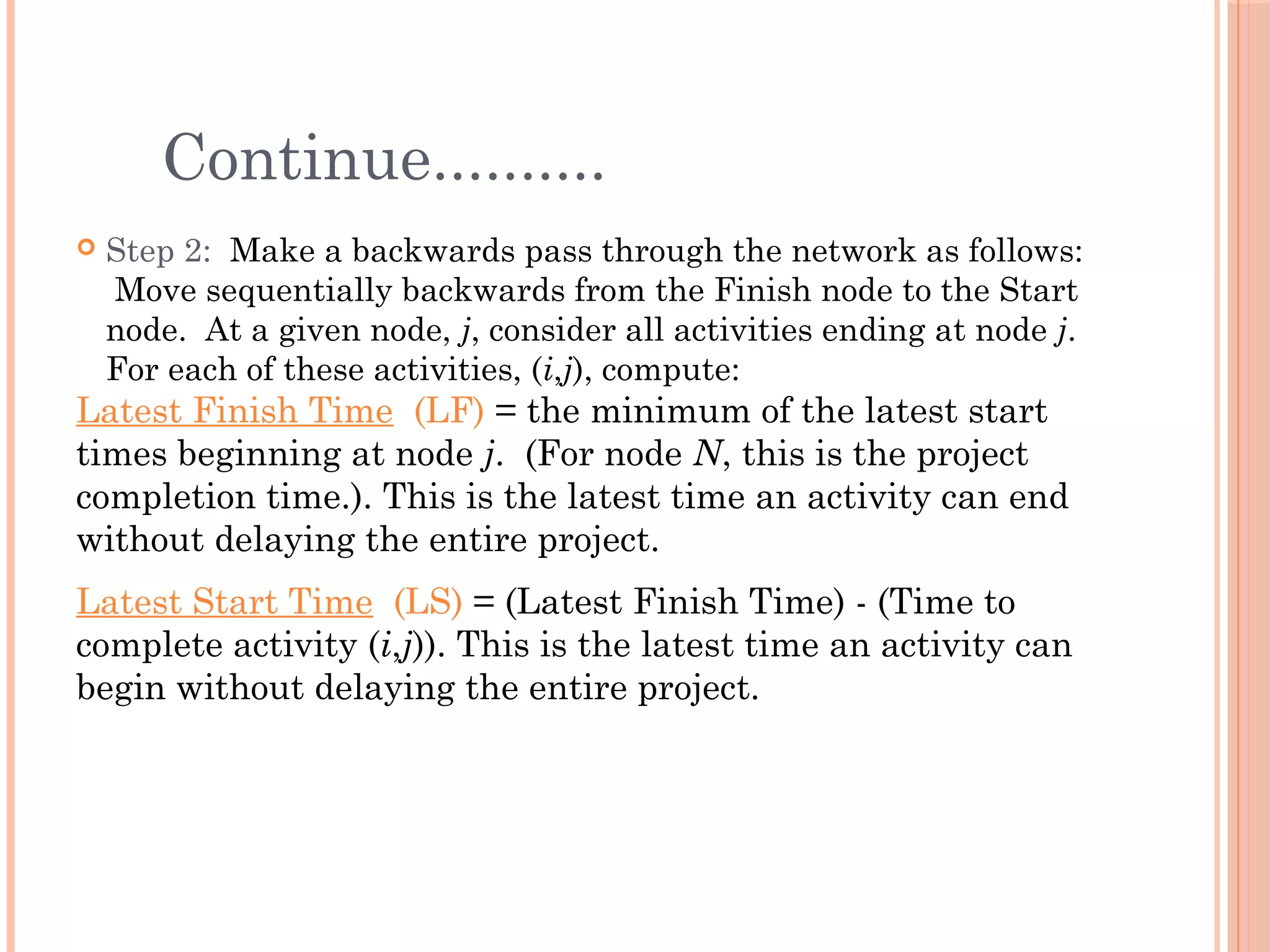 Critical path method | ODP