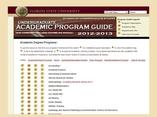 Fsu Hospitality Major Map Critical Paths