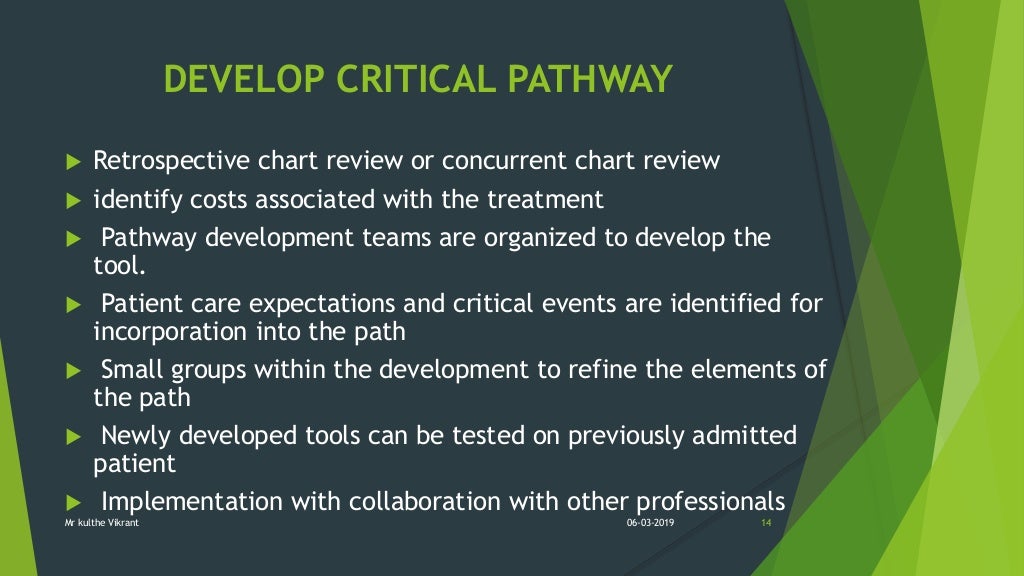 CRITICAL PATHWAY FOR NURSING ADMINISTRATION.
